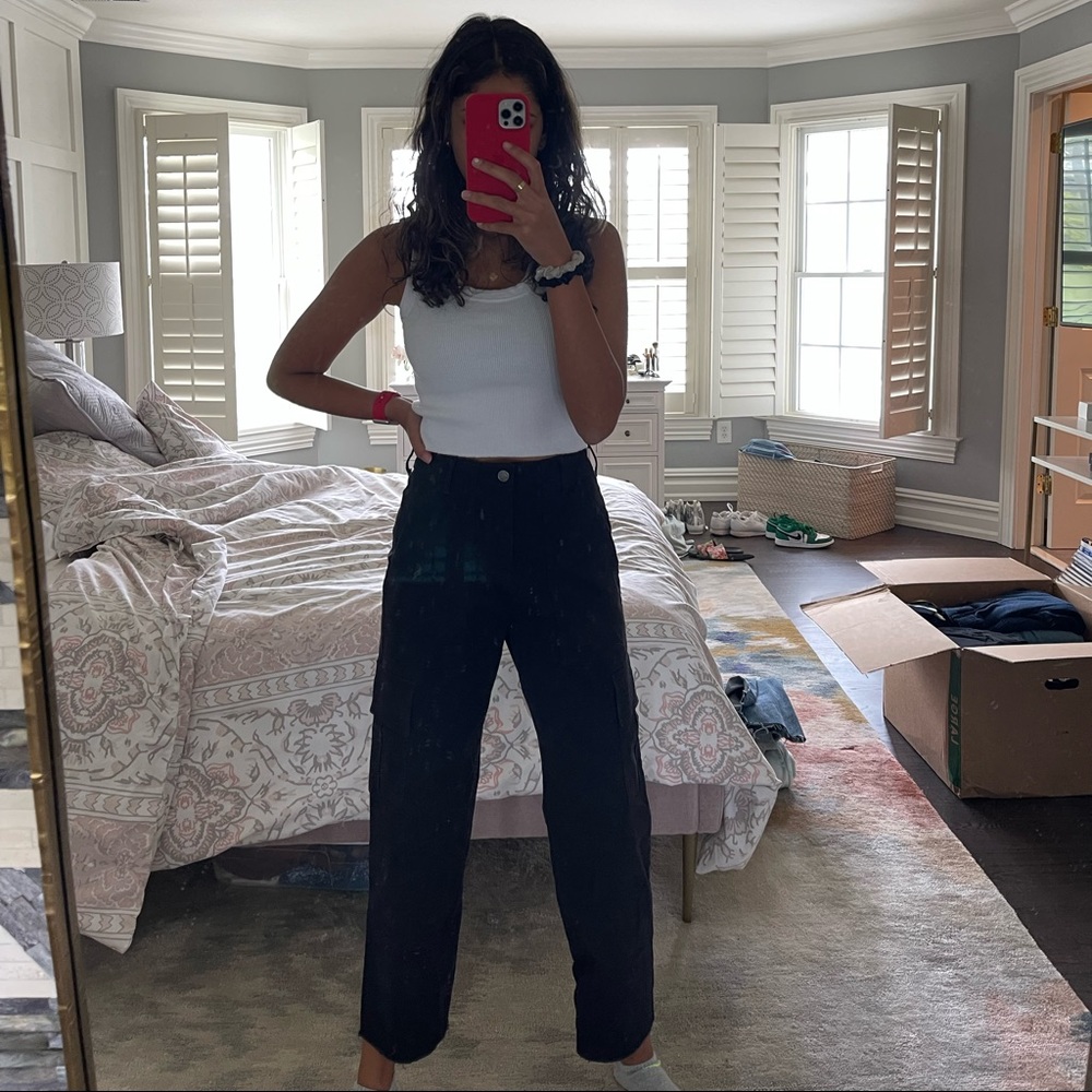 Black cargo pants